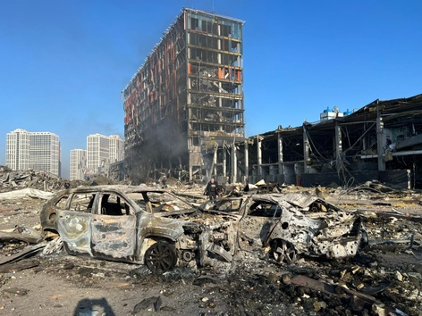 26 day of the war: bombed out mall in Kyiv, the President's address to the Knesset